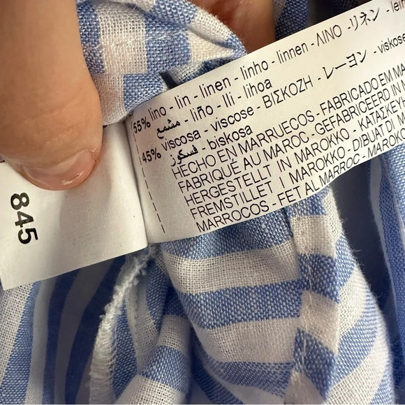 Zara NWT linen Striped Tunic Size:XS - Picture 4 of 5